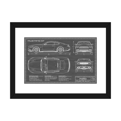 Mustang GT (2015-2017) - reproduction de dessin