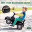 Rangement pour scooters pour enfants 10,2 x 4,3 x 6,5 po en Pp noir et acier de 18 à 36 mois