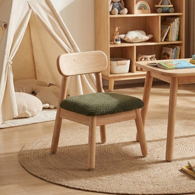 Kids Wood Upholstered Chair Activity Chair