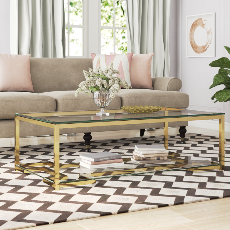 Sinquefield Glass Top Coffee Table