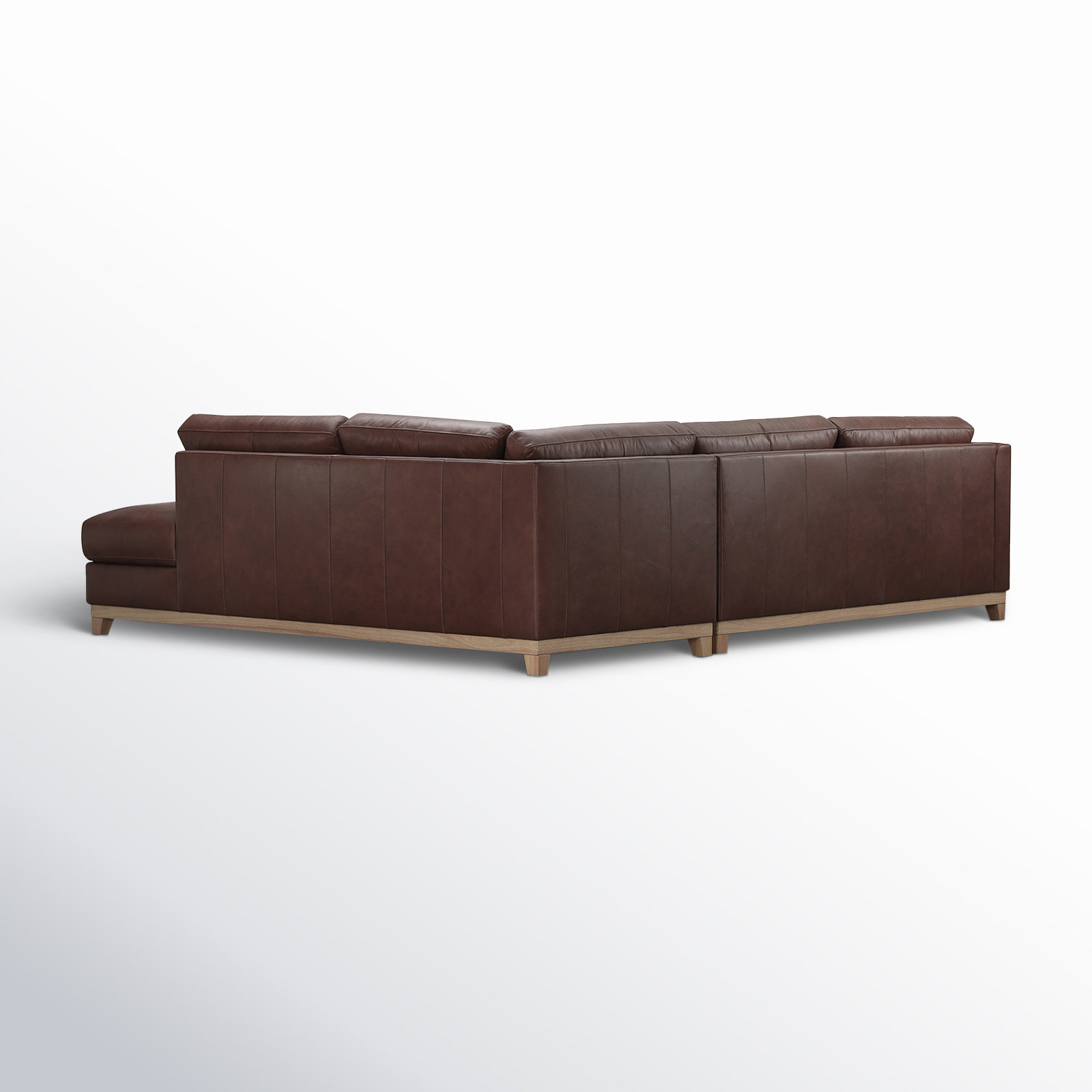 Genuine Leather Chaise Sectional