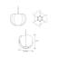 Luminaire suspendu sphérique Veris-49554541-49554537