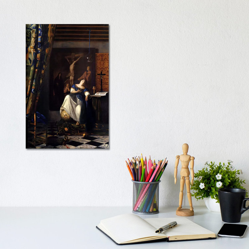 Allegory Of The Faith by Johannes Vermeer - Wrapped Canvas Gallery-Wrapped Canvas Giclée, 20.32 cm H x 30.48 cm W