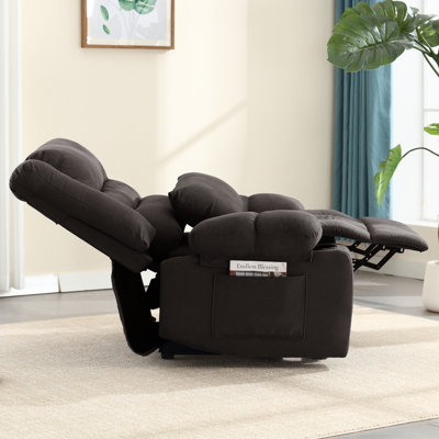 Wide Classic and Soft Push Back Recliner