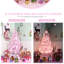 Arbre de Noël rose - l'option de décoration rehausse toute fête avec style-1040392508