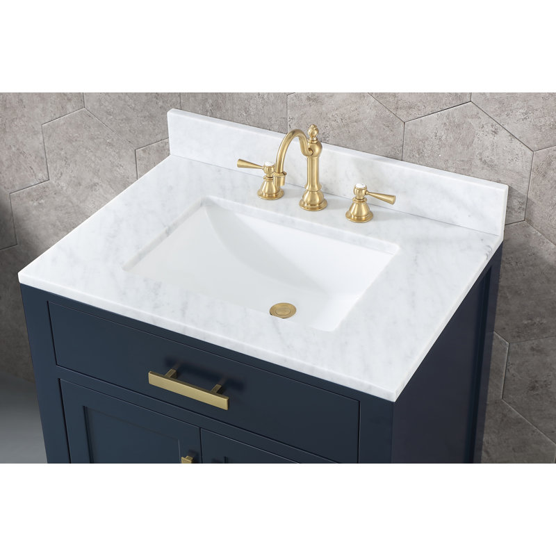 High Arc Torch Widespread Bathroom Faucet with Drain Assembly, T-Lever, Satin Brass
