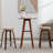 Kaidynn 26 '' Swivel Upholstered Counter Stool with Wood Frame-925806212