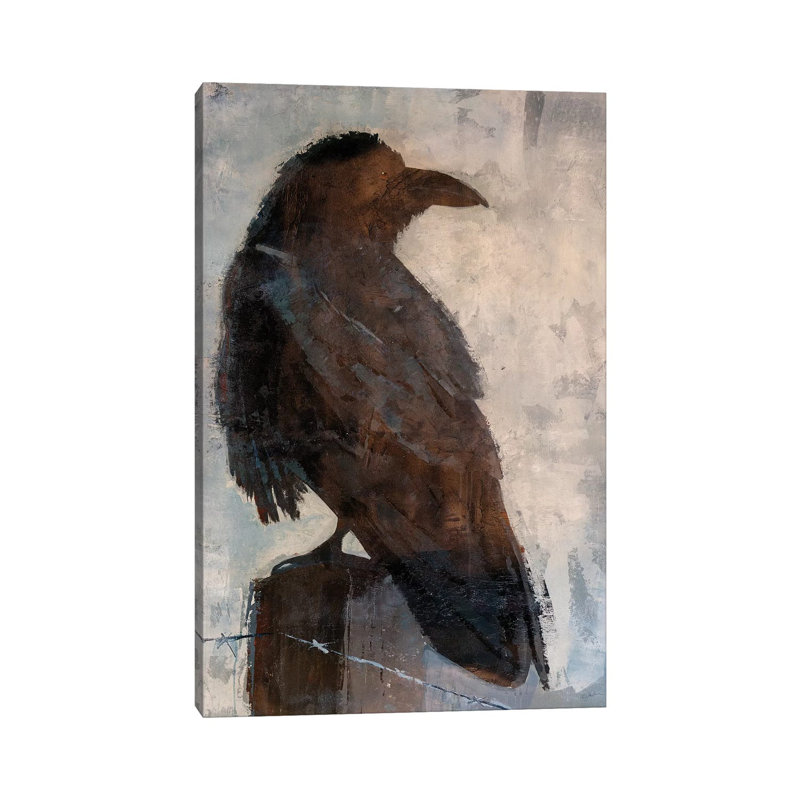 Raven by Julian Spencer - Wrapped Canvas Print, 66.04 cm H x 45.72 cm W x 1.91 cm D
