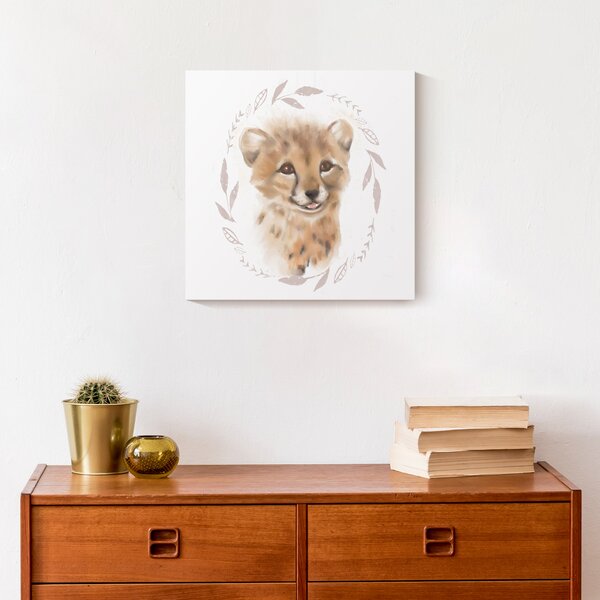 Indigo Safari Sweet Baby Cheetah On Canvas Painting | Wayfair