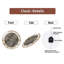 Roman-chiffres-or-marbre-horloge - horloge murale moderne en verre 12 po