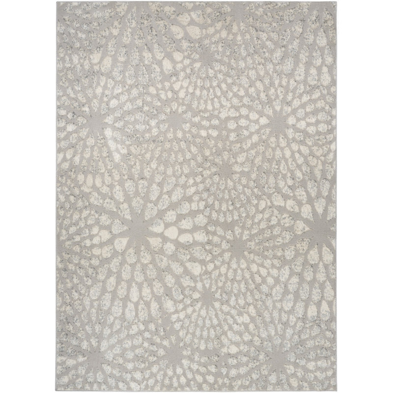 Tapis abstrait gris 4 pi x 6 pi