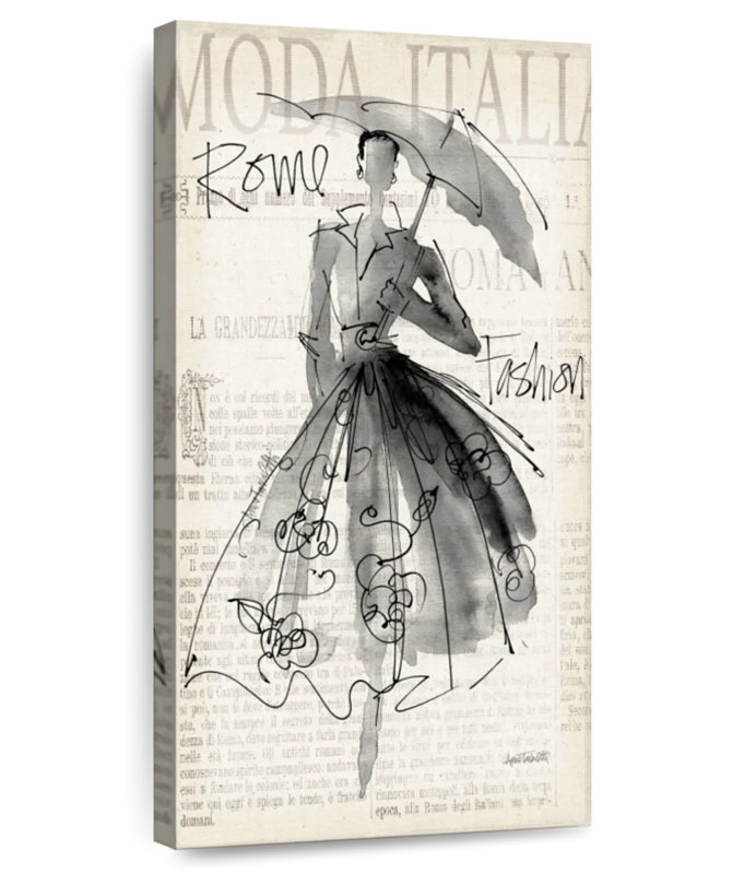 Carnet de croquis de mode V, H 24 po x l 12 po