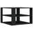 vidaXL Coffee Table Black Engineered wood Small Square Modern-1748695068