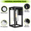 Matte Black 27cm H Outdoor Sconce