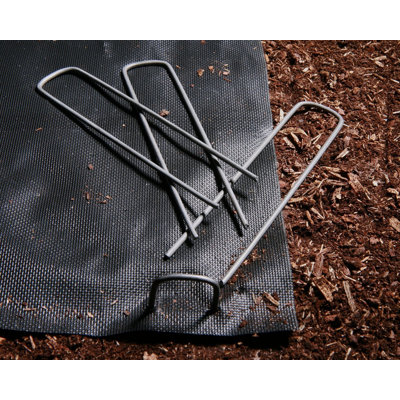 Ashman Galvanized Garden Stakes Landscape Staple