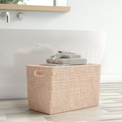 Panier rectangulaire en rotin