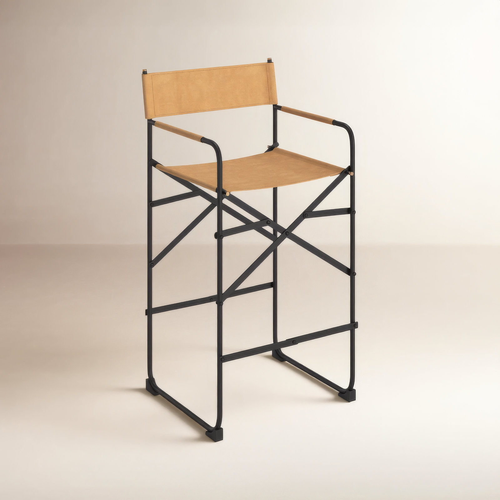 Sambac Bar & Counter Stool, Counter Stool (26.5” Seat Height), Light Brown