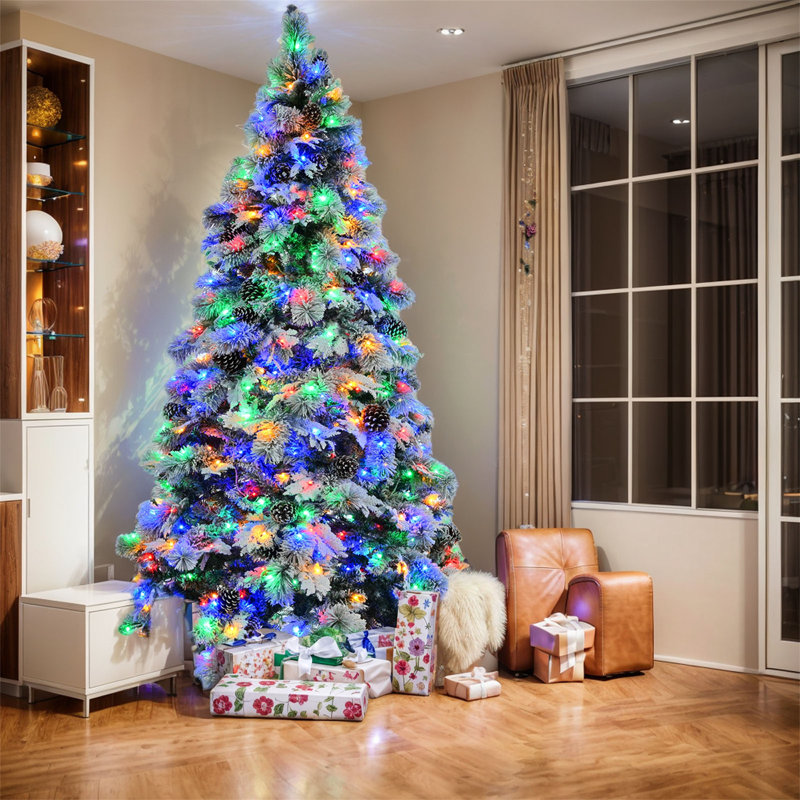 Épinette de Noël artificielle éclairée, 6'