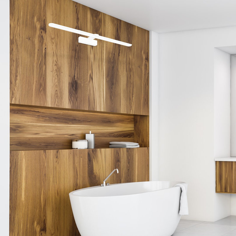 Splash LED Wall Sconce, White, 5cm H x 60cm W x 11cm D