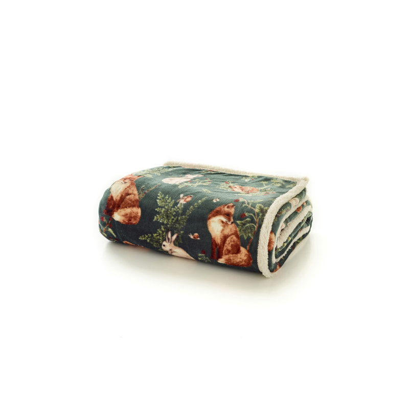 Deyongs 1846 Throw, Green Abstract 2