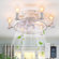 20.47" Farmhouse Reversible Caged Ceiling Fan with Light Kit and Remote