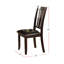 Moderne 2 chaises de salle à manger - siège à coussin en similicuir brun-278469776-278469782