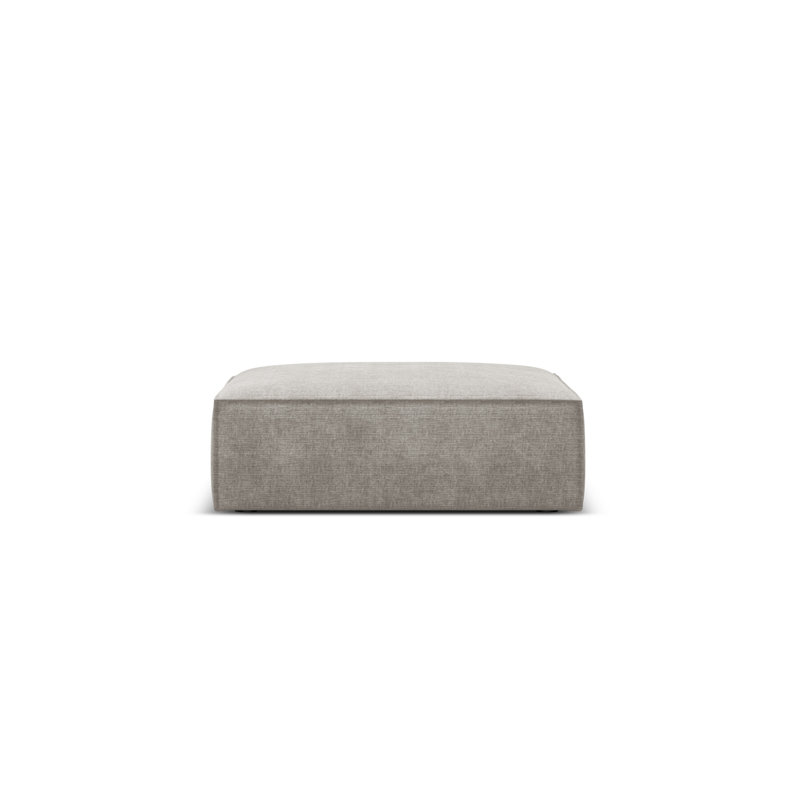 Lidea 100 cm W Rectangle Footstool, Light Grey
