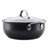 Anolon X 4-Quarts Hybrid Non-Stick Casserole Pan With Glass Lid, Dark Gray