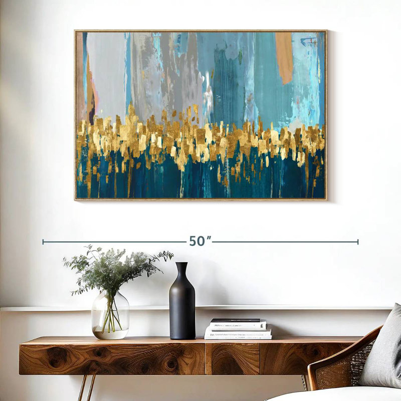 Starlight, Cadre flottant en bois naturel, 40 po x 27 po