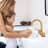 8 inch Two Handles Widespread Bathroom Sink Faucet with Drain and Supply Line-102316173