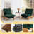 Corduroy Accent Chair With Adjustable Backrest,reclining Chair For Reading Room,living Room,apartment, Office（set Of 2）-831847700