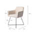 Bartly 123.19cm H Polyester Upholstered Metal Armchair-947164689-947164690