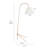 1-Light 71.1’’ Arched Fabric Gold Floor Lamp with Foot Switch-1082397769