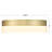 12-inch Gold Ceiling Light With Frosted Glass