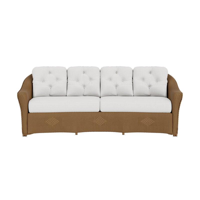 Reflections Outdoor 4 - Seat Patio Sofa, Canvas Natural Sunbrella® Canvas, Linen