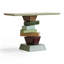 Console moderne en bois manufacturé vert