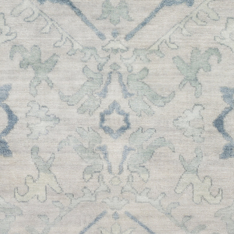 Hillcrest Hand Knotted Wool Damask Area Rug, Rectangle 3'6" x 5'6"
