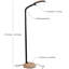 Litespan 53 in. Industrial Dimmable LED Floor Lamp with Height Adjustable Gooseneck Head-62954043