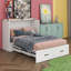 Armoire lit double pleine grandeur avec station de charge, lit plateforme pliable multifonctionnel avec 1 grand tiroir de rangement-2004538129