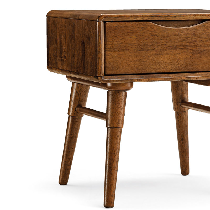 Table de chevet en bois massif Kymira