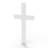 Cross, Christian White Acrylic Plexiglass