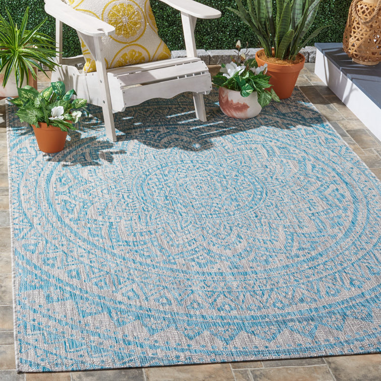 Amedee Performance Floral Indoor/Outdoor Area Rug