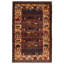 Tapis bleu marine foncé Rare War 3 pi 11 po x 6 pi 3 po