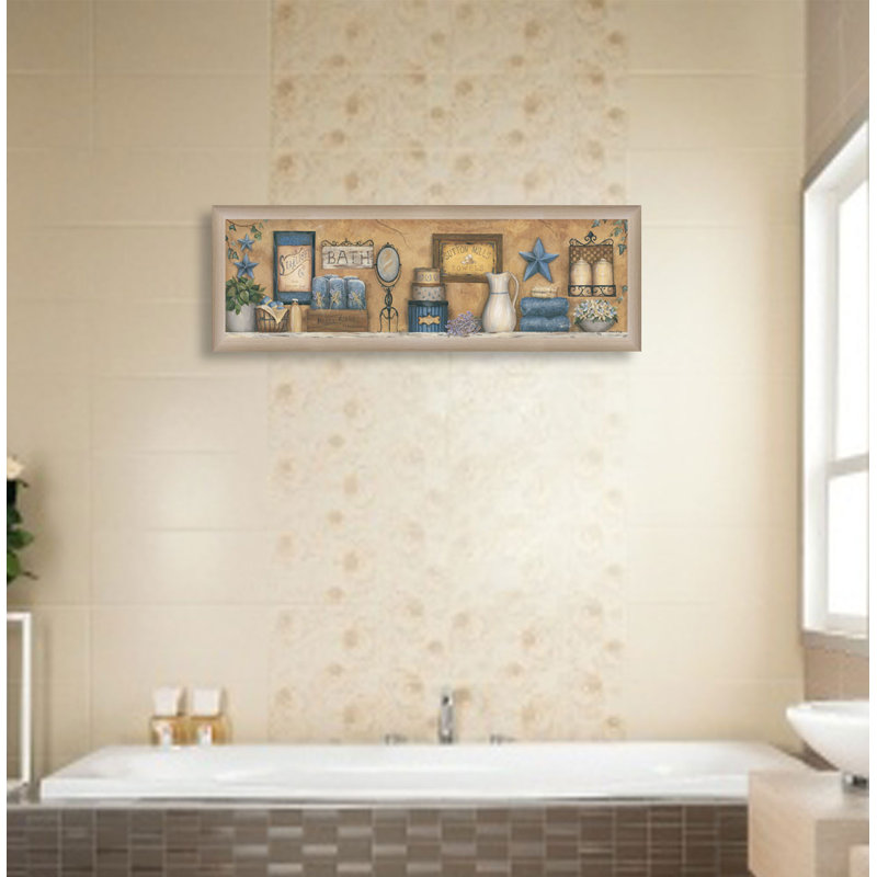 Starlight Bath Framed Wall Art for Living Room, Home Wall Decor by Carrie Knoff, Tan Framed