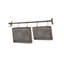 Ensemble de 2 paniers en métal/fils en maille décorative modern-30689922