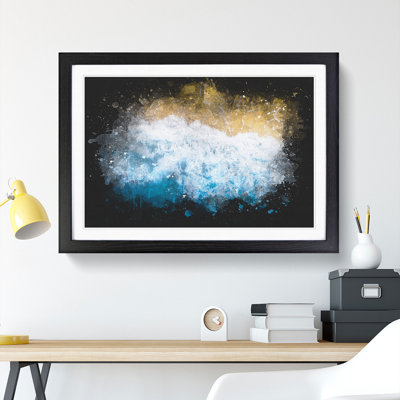 Palm Tree Beach in Florida - Picture Frame Graphic Art Print