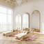 Très grand miroir de plancher arqué sans cadre pleine longueur avec support, miroir mural ou incliné pour chambre à coucher, salle de gym à domicile, salon, entrée-293024602-293024582