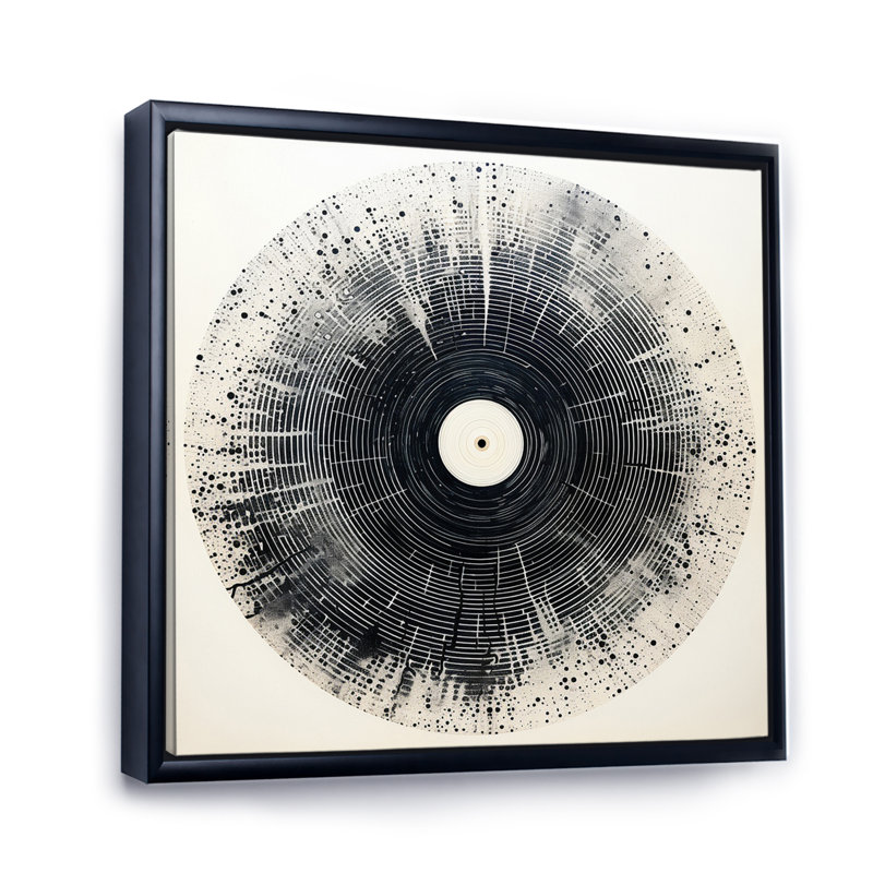 Vinyle disque vinyle Serenade III, H 16 po x l 16 po x P 1 po, Cadre flottant noir