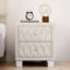 Table de chevet avec capitonnage à boutons Elegant-257887535