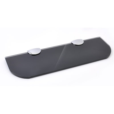 Fanni Glass Floating Shelf with Adjustable Shelves
